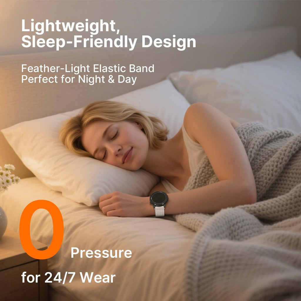 Watch Band | 2 Pack Magnetic Braided Bands | Starlight/Black Fullmosa watch band