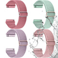 Watch Band | 4 Pack Water-Resistant Nylon Bands | Peppermint/Pink/Pistachios/Coral Fullmosa watch band