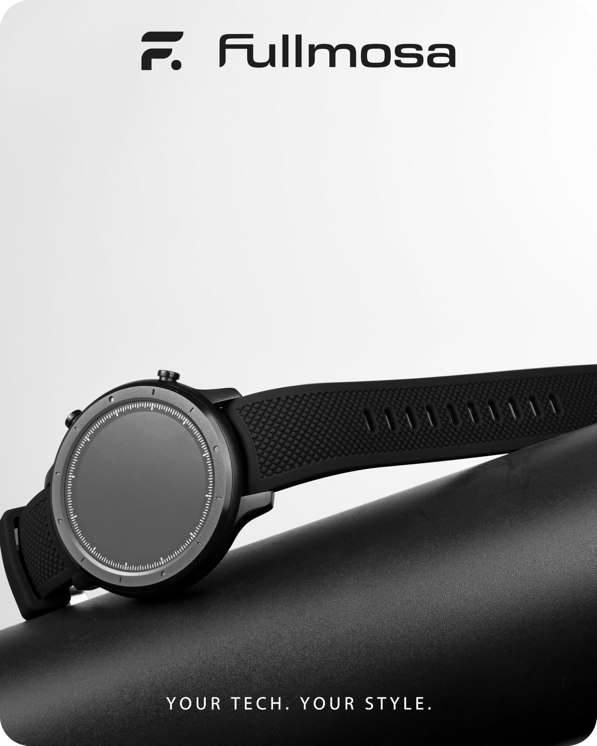 Watch Band | No Gap Black Silicone Strap | Eco Fullmosa watch band