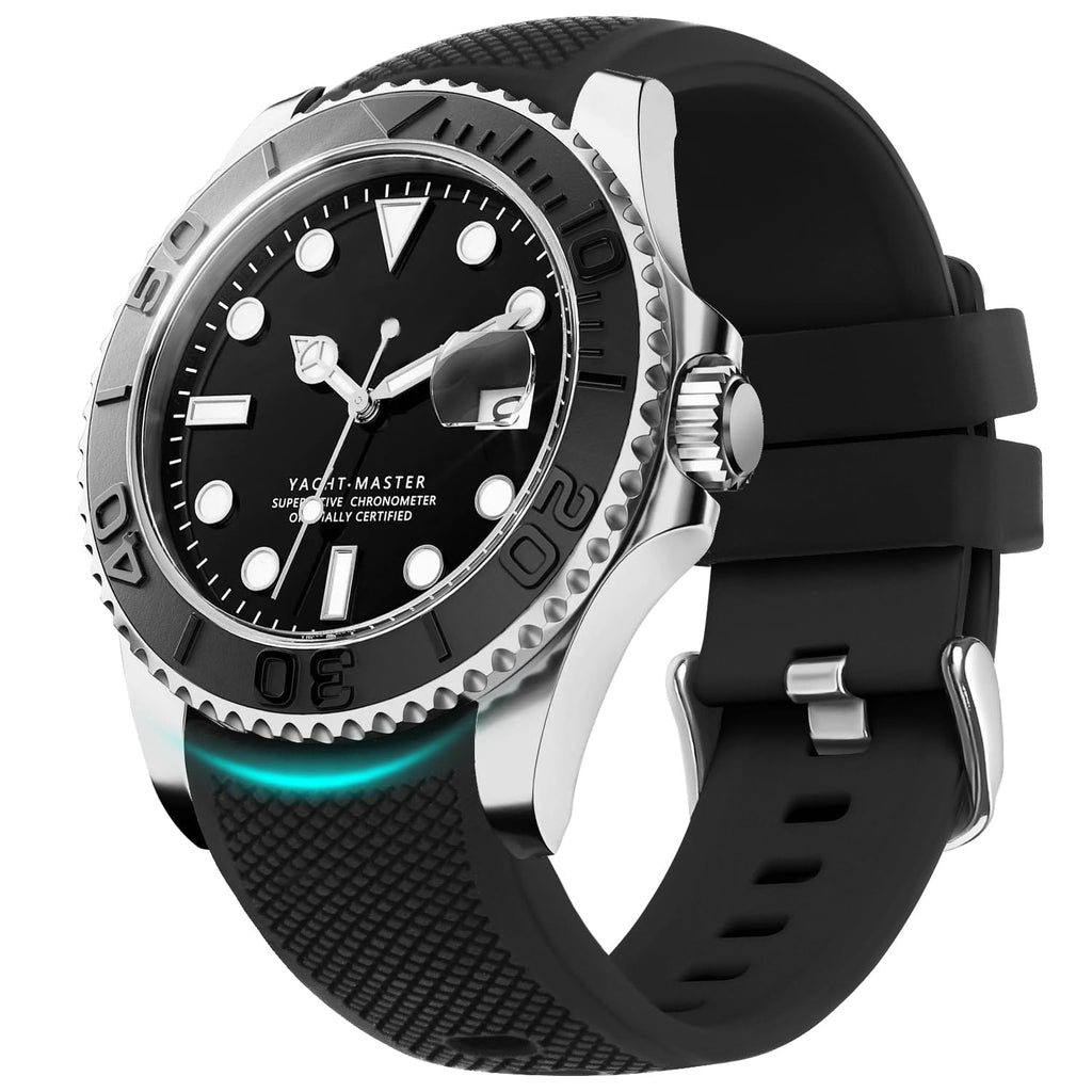 Watch Band | No Gap Black Silicone Strap | Eco Fullmosa watch band