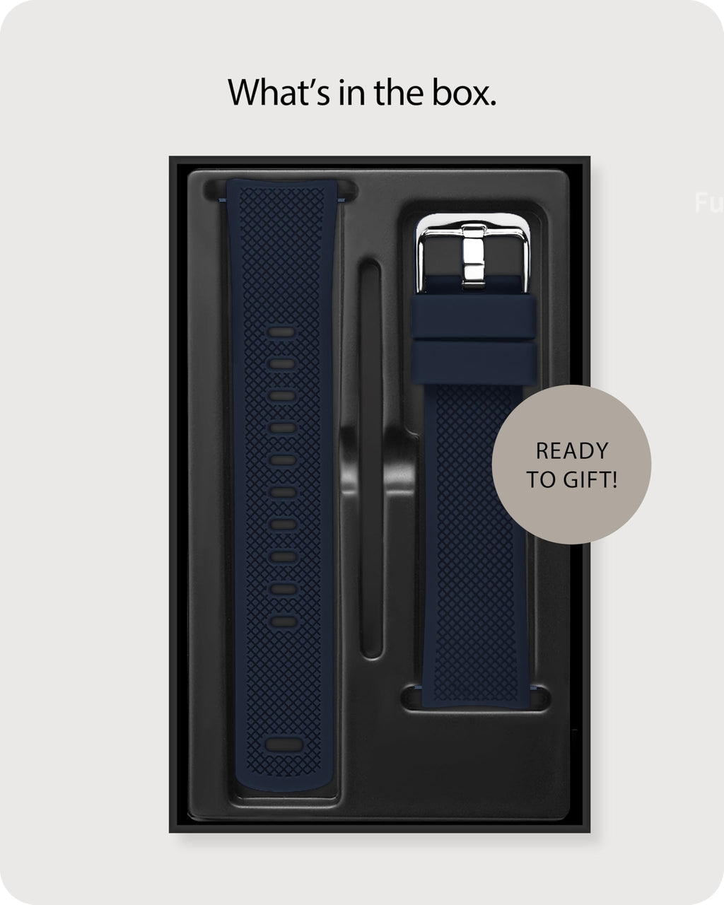 Watch Band | No Gap Blue Silicone Strap | Eco Fullmosa watch band