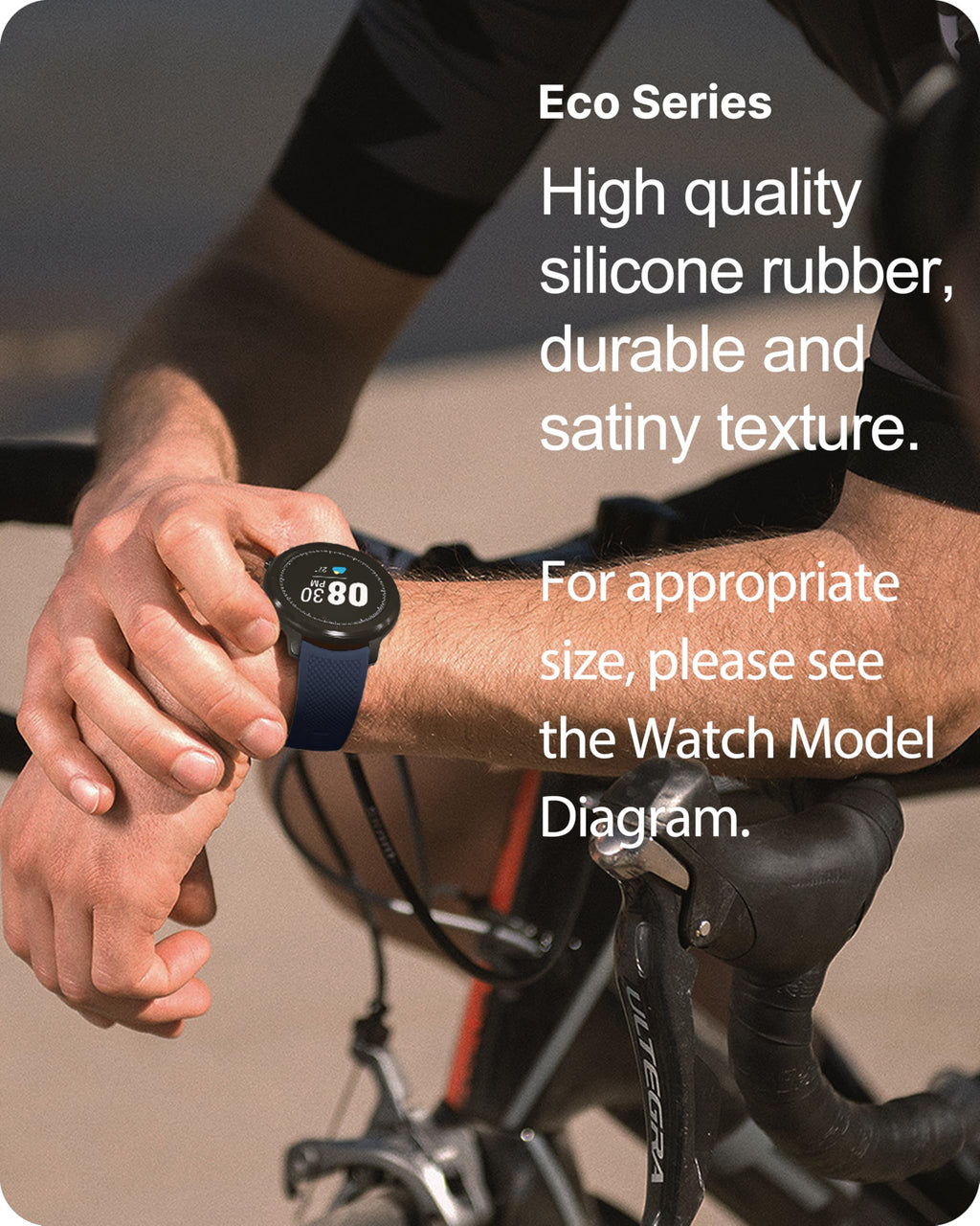 Watch Band | No Gap Blue Silicone Strap | Eco Fullmosa watch band