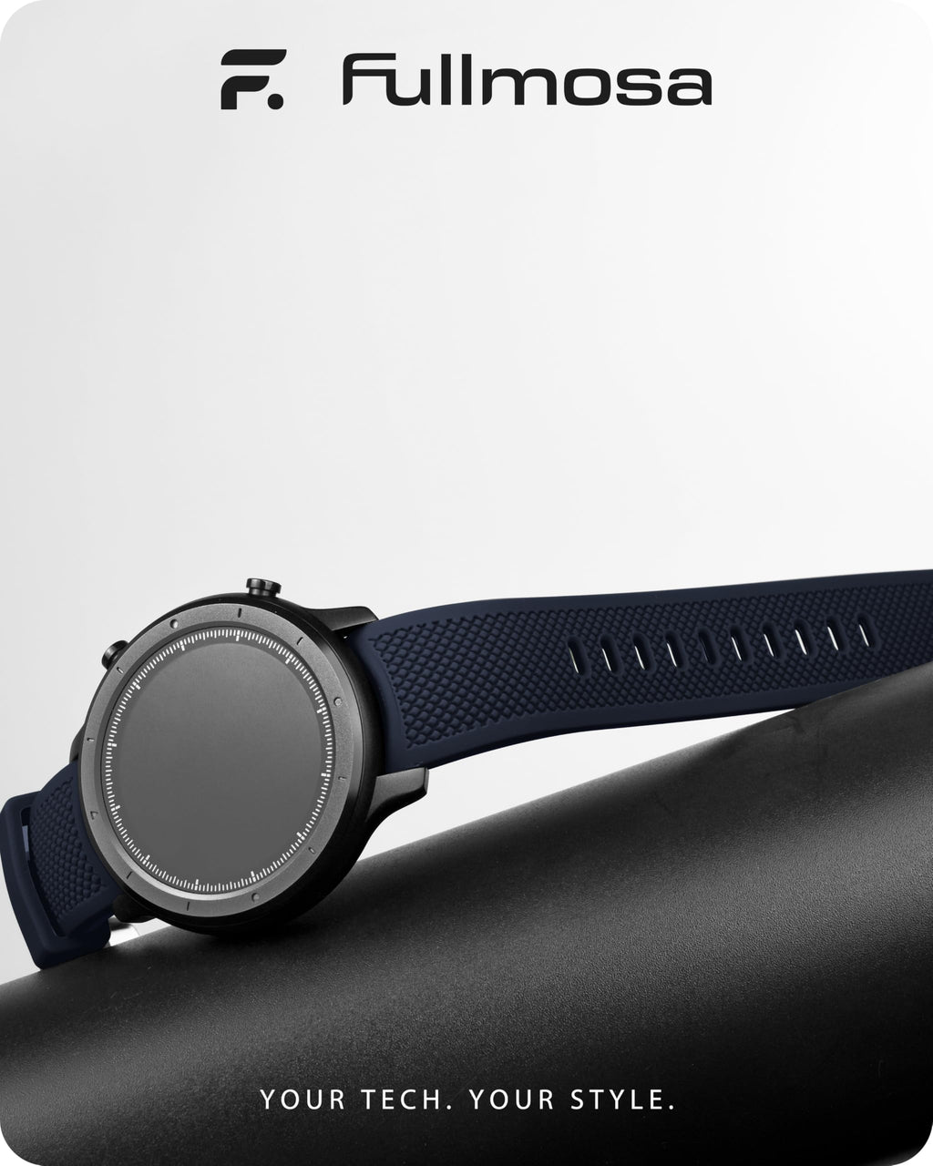 Watch Band | No Gap Blue Silicone Strap | Eco Fullmosa watch band