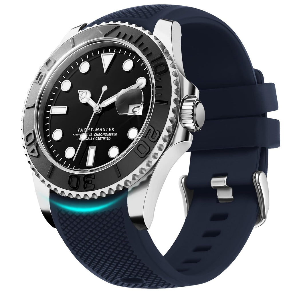 Watch Band | No Gap Blue Silicone Strap | Eco Fullmosa watch band