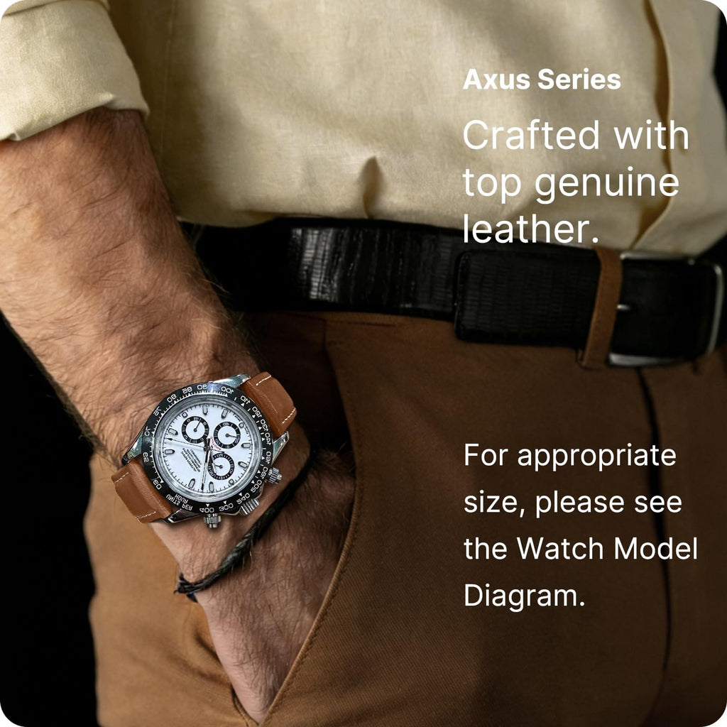 Watch Band | Quick Release Leather Watch Strap | Caramel Brown Fullmosa