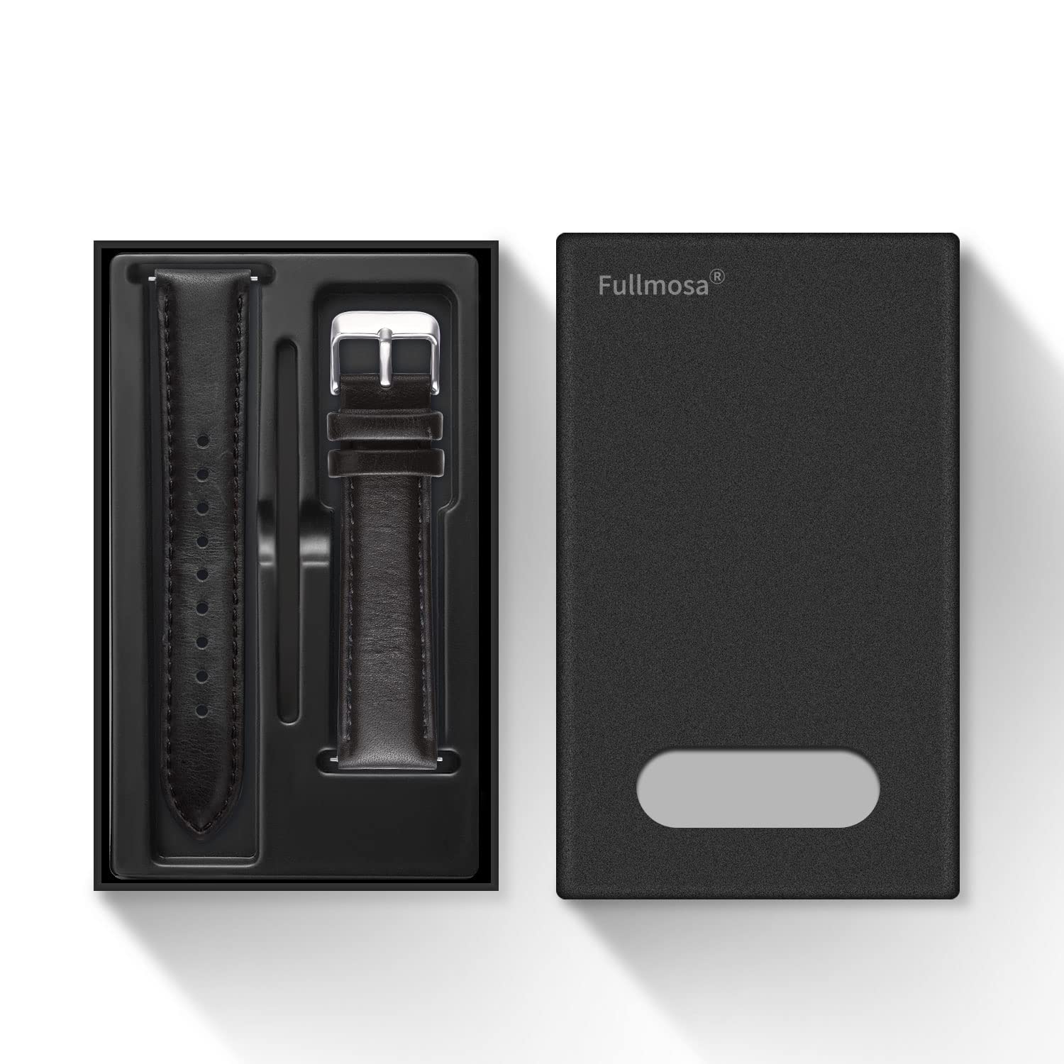 Watch Band | Quick Release Leather Watch Strap | Gradient Black Fullmosa