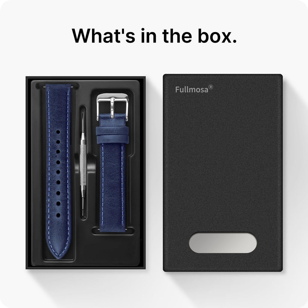 Watch Band | Quick Release Leather Watch Strap | Gradient Blue Fullmosa watch band