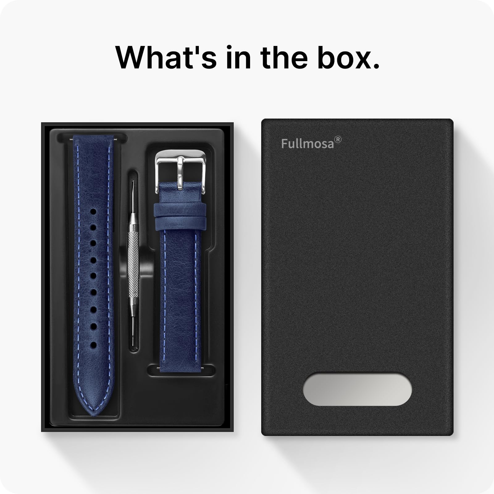 Watch Band | Quick Release Leather Watch Strap | Gradient Blue Fullmosa watch band