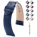 Watch Band | Quick Release Leather Watch Strap | Gradient Blue Fullmosa watch band 18mm / silver