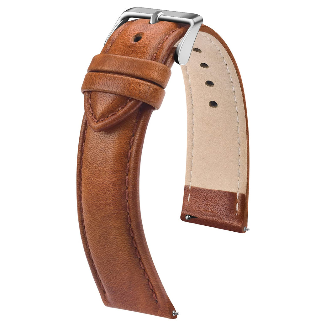 Watch Band | Quick Release Leather Watch Strap | Gradient Brown Fullmosa 18mm / silver