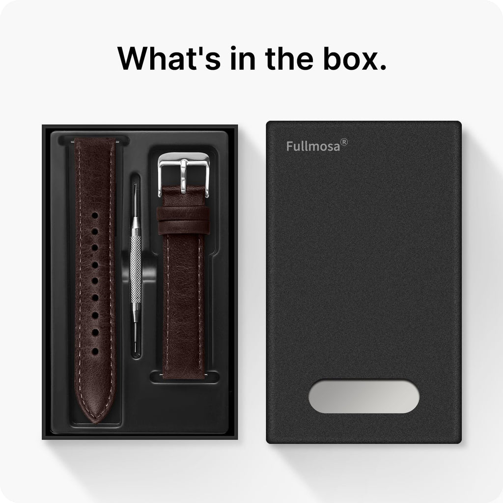 Watch Band | Quick Release Leather Watch Strap | Gradient Coffee Fullmosa