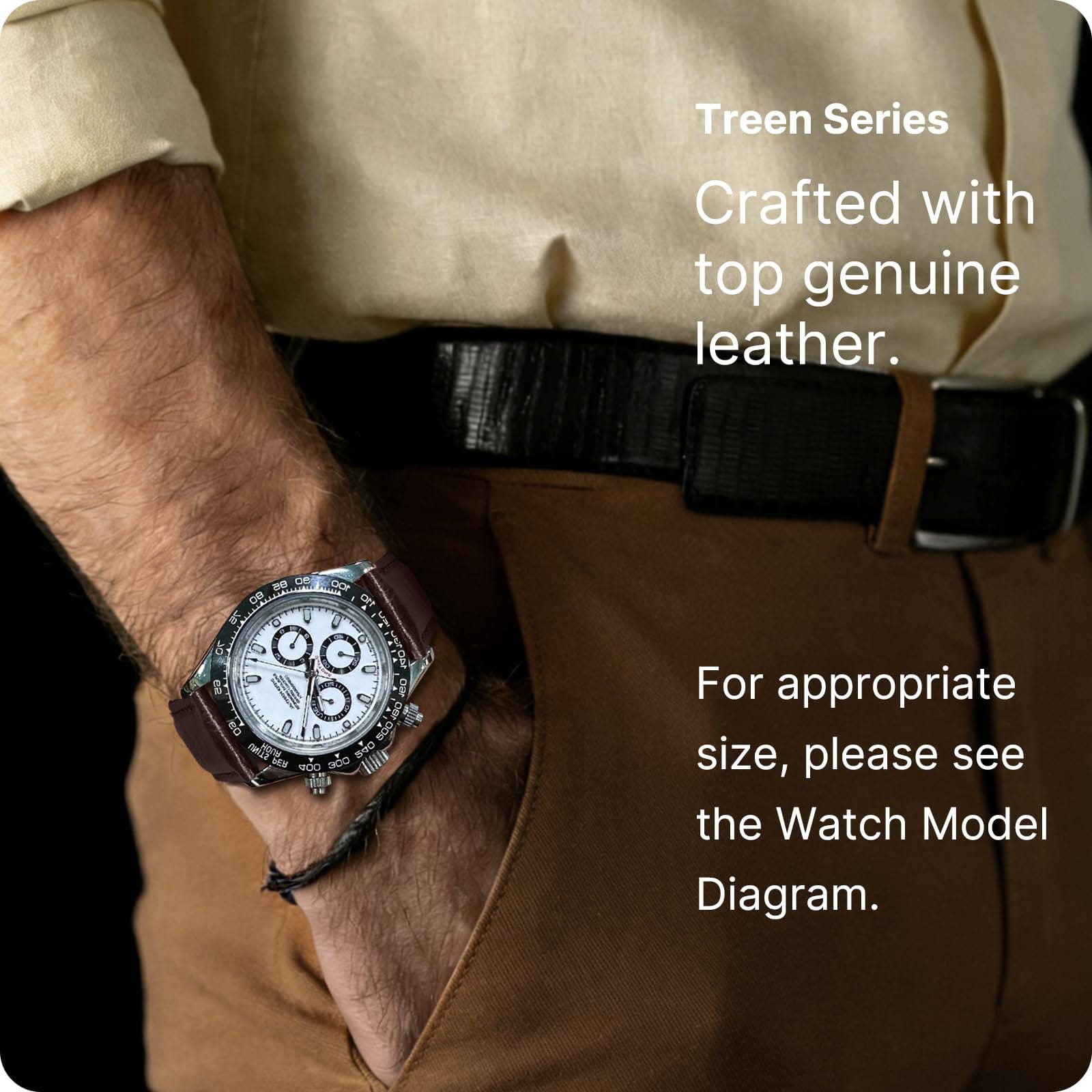 Watch Band | Quick Release Leather Watch Strap | Gradient Coffee Fullmosa