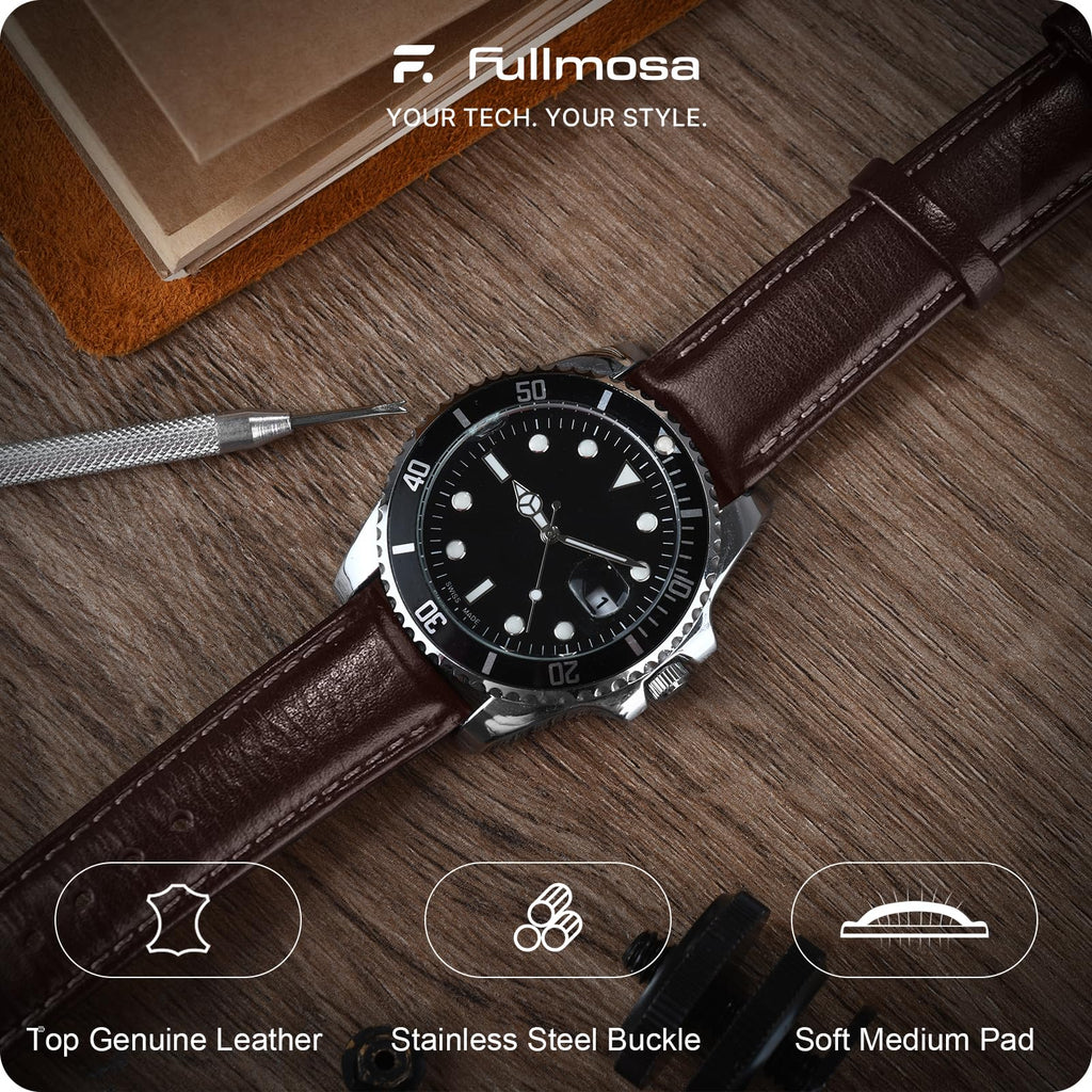 Watch Band | Quick Release Leather Watch Strap | Gradient Coffee Fullmosa