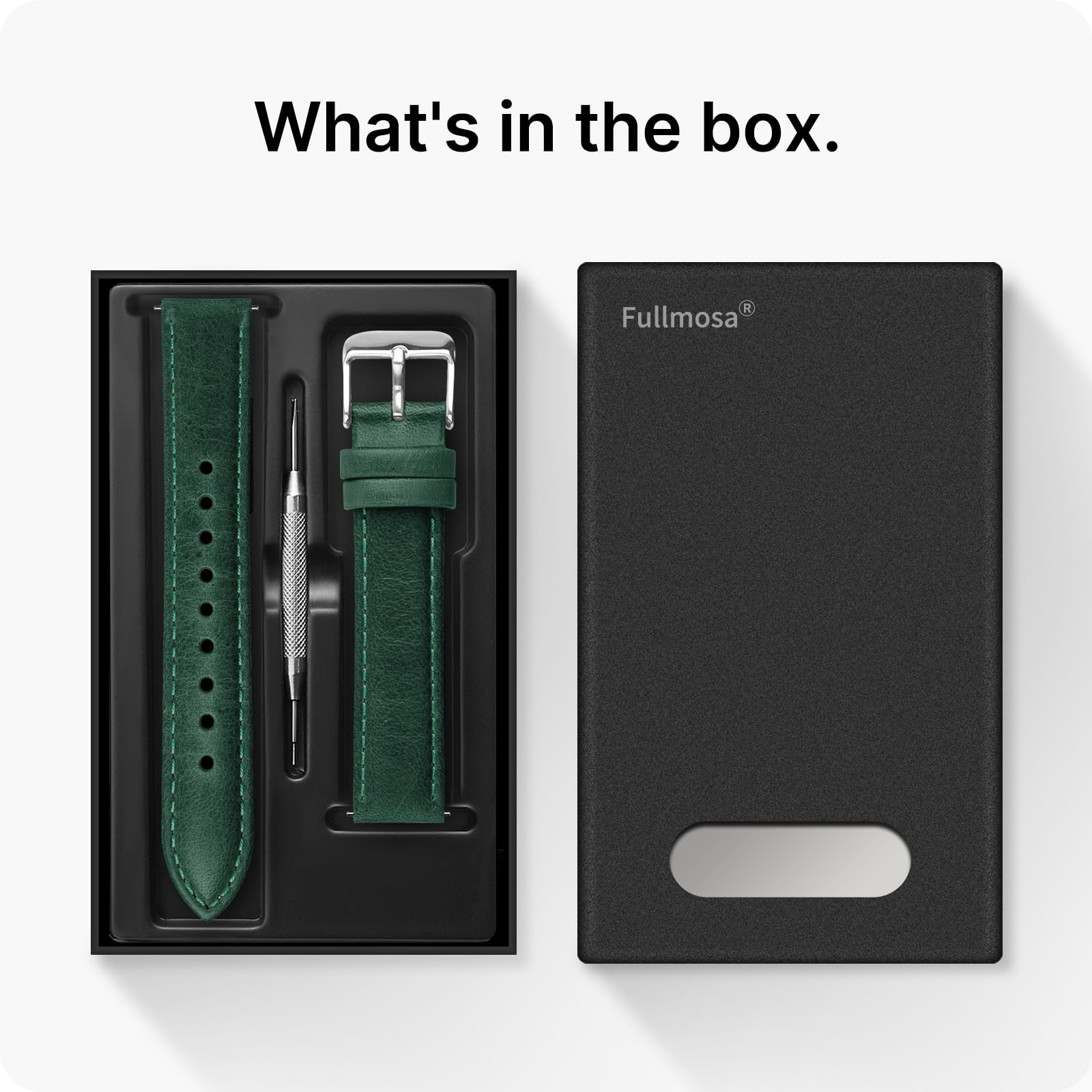 Watch Band | Quick Release Leather Watch Strap | Gradient Green Fullmosa
