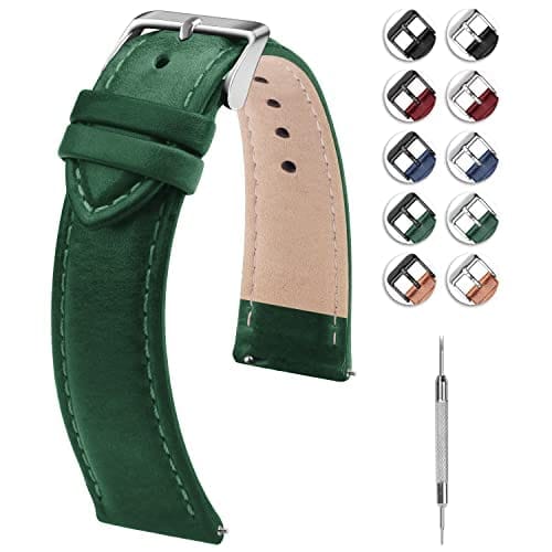 Watch Band | Quick Release Leather Watch Strap | Gradient Green Fullmosa