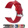 Watch Band | Quick Release Leather Watch Strap | Red Fullmosa