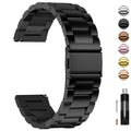 Watch Band | Quick Release Stainless Steel Watch Strap | Black Fullmosa