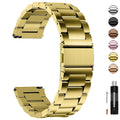 Watch Band | Quick Release Stainless Steel Watch Strap | Golden Fullmosa