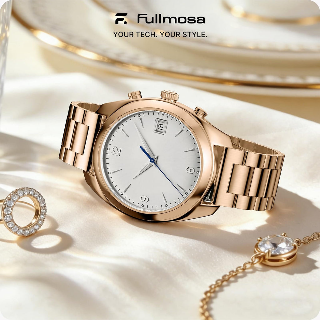 Watch Band | Quick Release Stainless Steel Watch Strap | Rose Gold Fullmosa