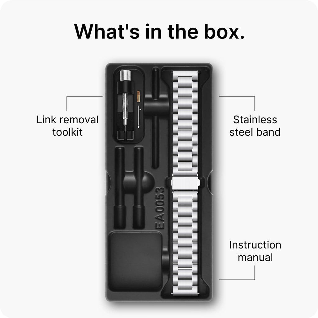 Watch Band | Quick Release Stainless Steel Watch Strap | Silver Fullmosa watch band