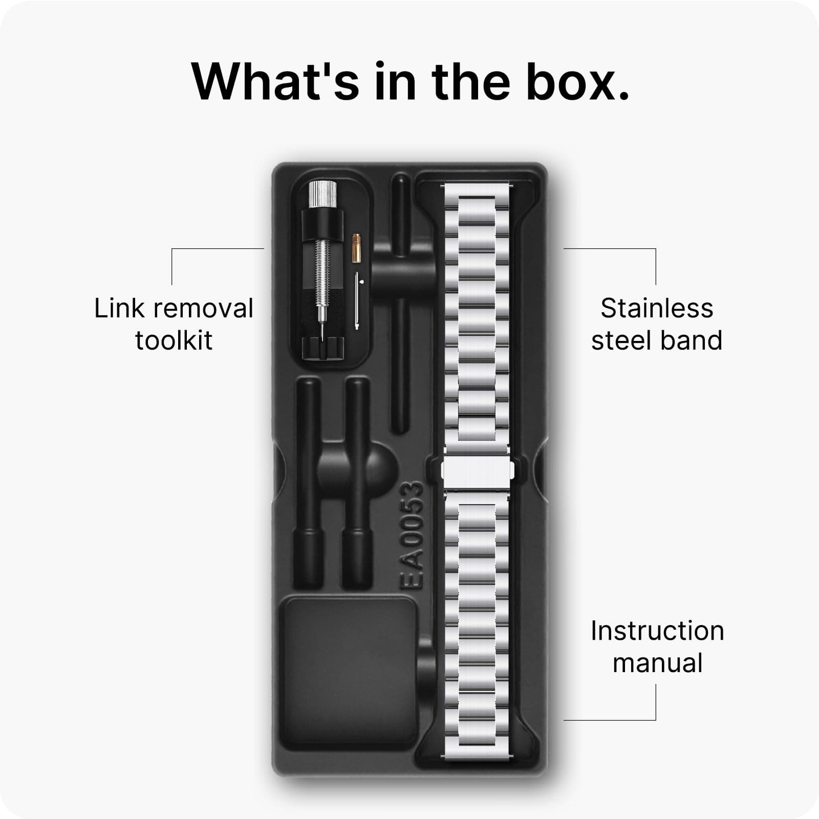 Watch Band | Quick Release Stainless Steel Watch Strap | Silver Fullmosa watch band
