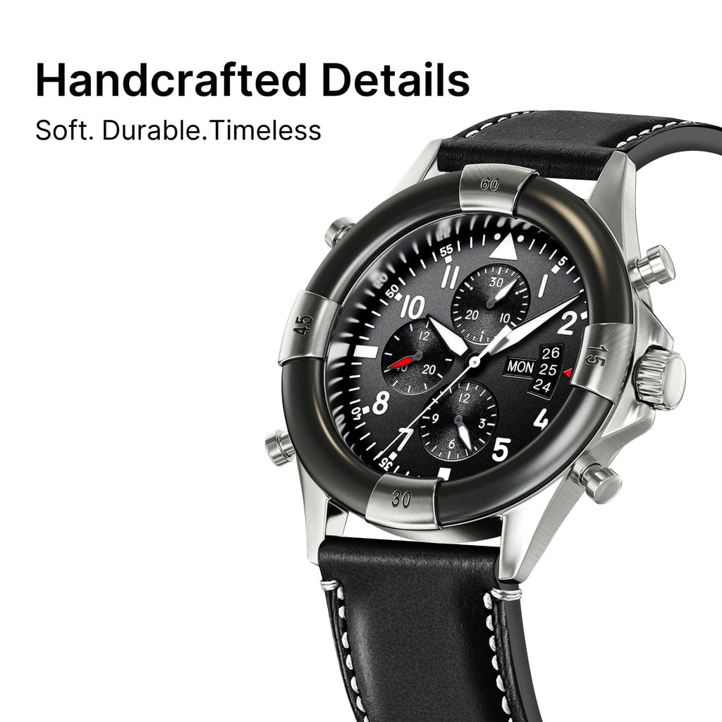 Watch Band | Yola leather Band | Black Fullmosa watch band