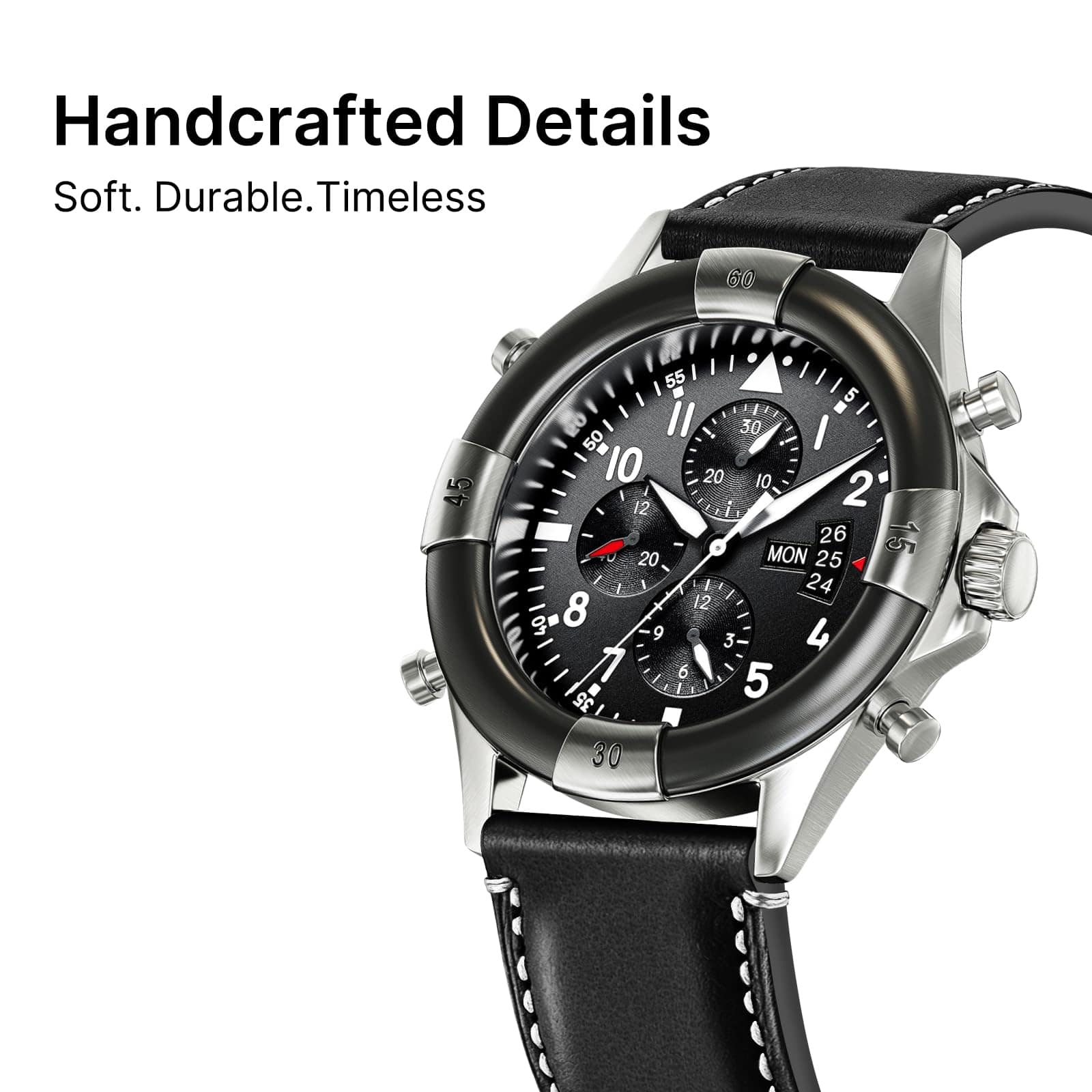 Watch Band | Yola leather Band | Black Fullmosa watch band