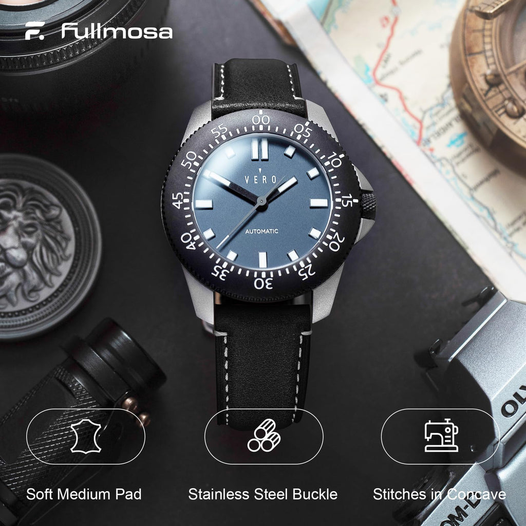 Watch Band | Yola leather Band | Black Fullmosa watch band