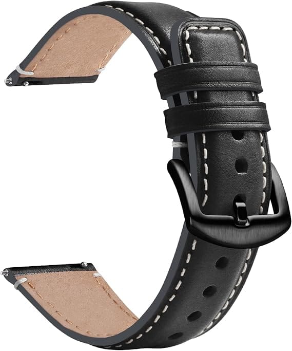 Watch Band | Yola leather Band | Black Fullmosa watch band 18mm / Black