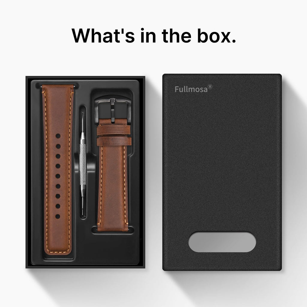 Watch Band | Yola leather Band | Coffee Brown Fullmosa watch band