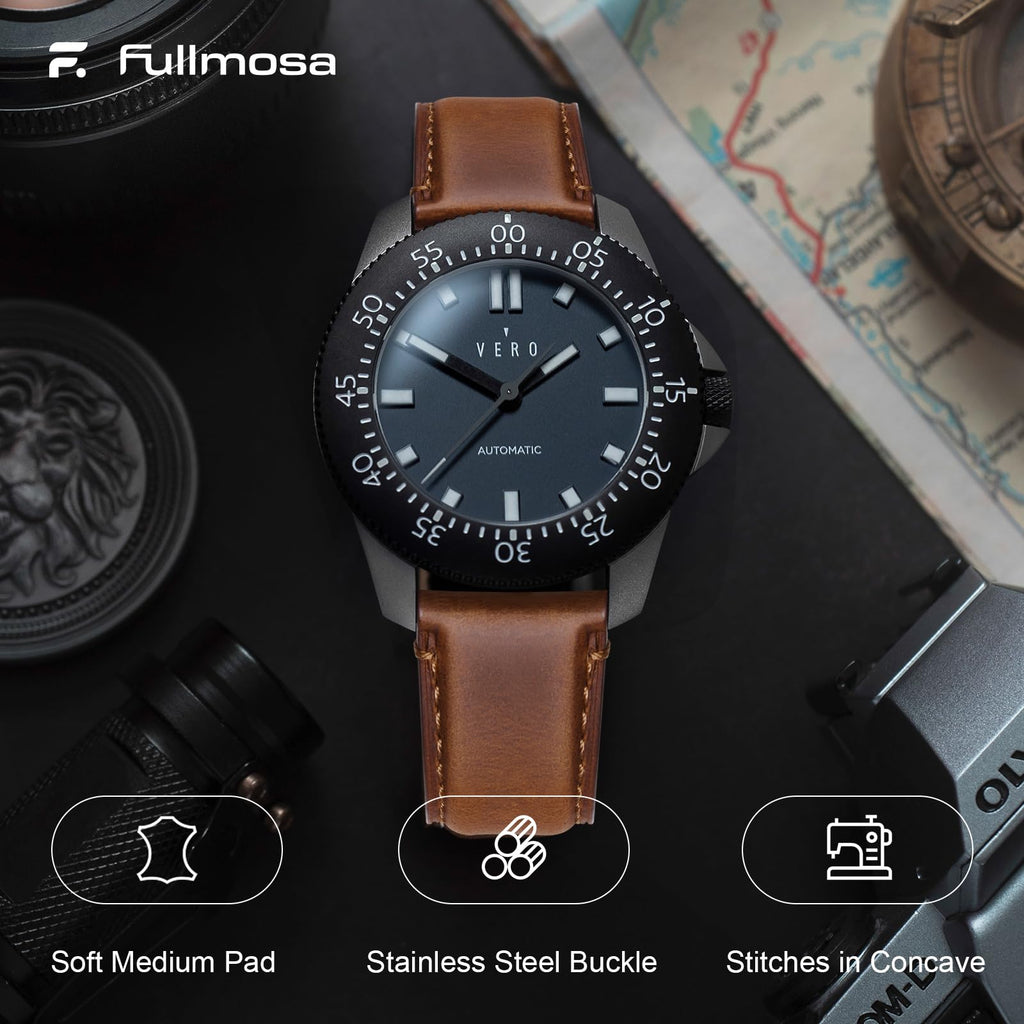Watch Band | Yola leather Band | Coffee Brown Fullmosa watch band