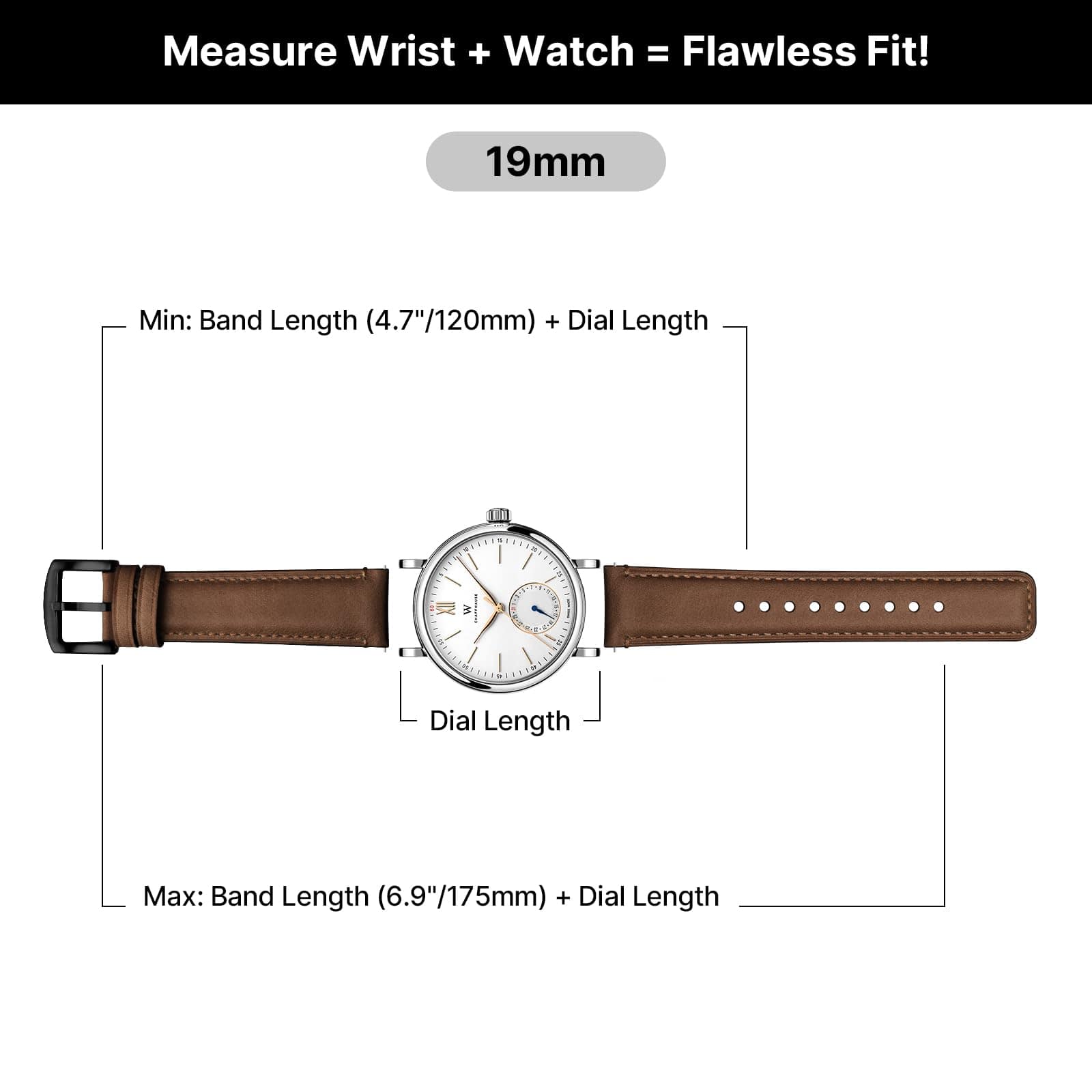 Watch Band | Yola leather Band | Dark Brown Fullmosa watch band