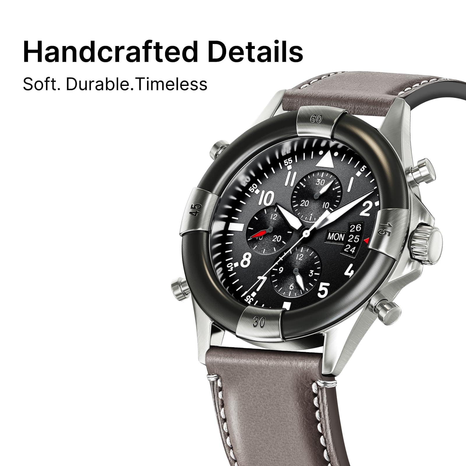 Watch Band | Yola leather Band | Grey Fullmosa watch band