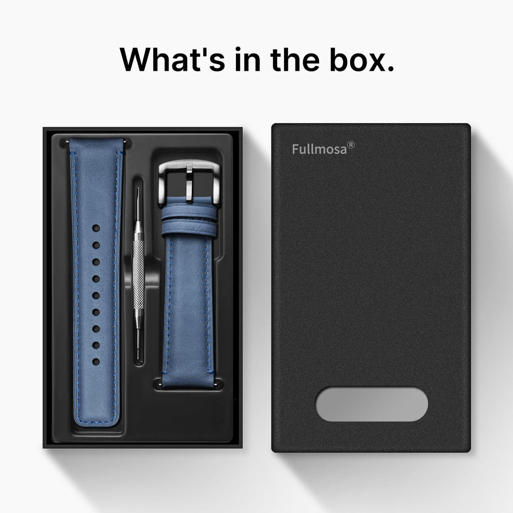 Watch Band | Yola leather Band | Light Blue Fullmosa watch band