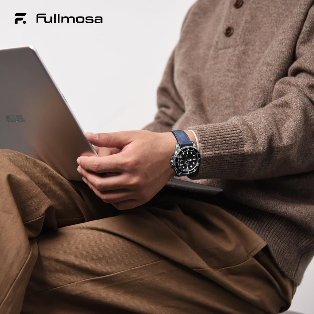 Watch Band | Yola leather Band | Light Blue Fullmosa watch band