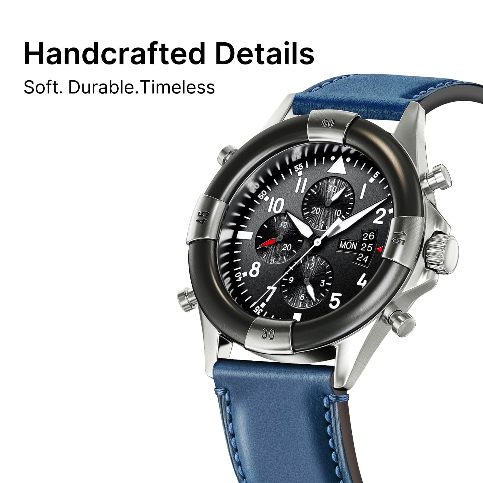 Watch Band | Yola leather Band | Light Blue Fullmosa watch band