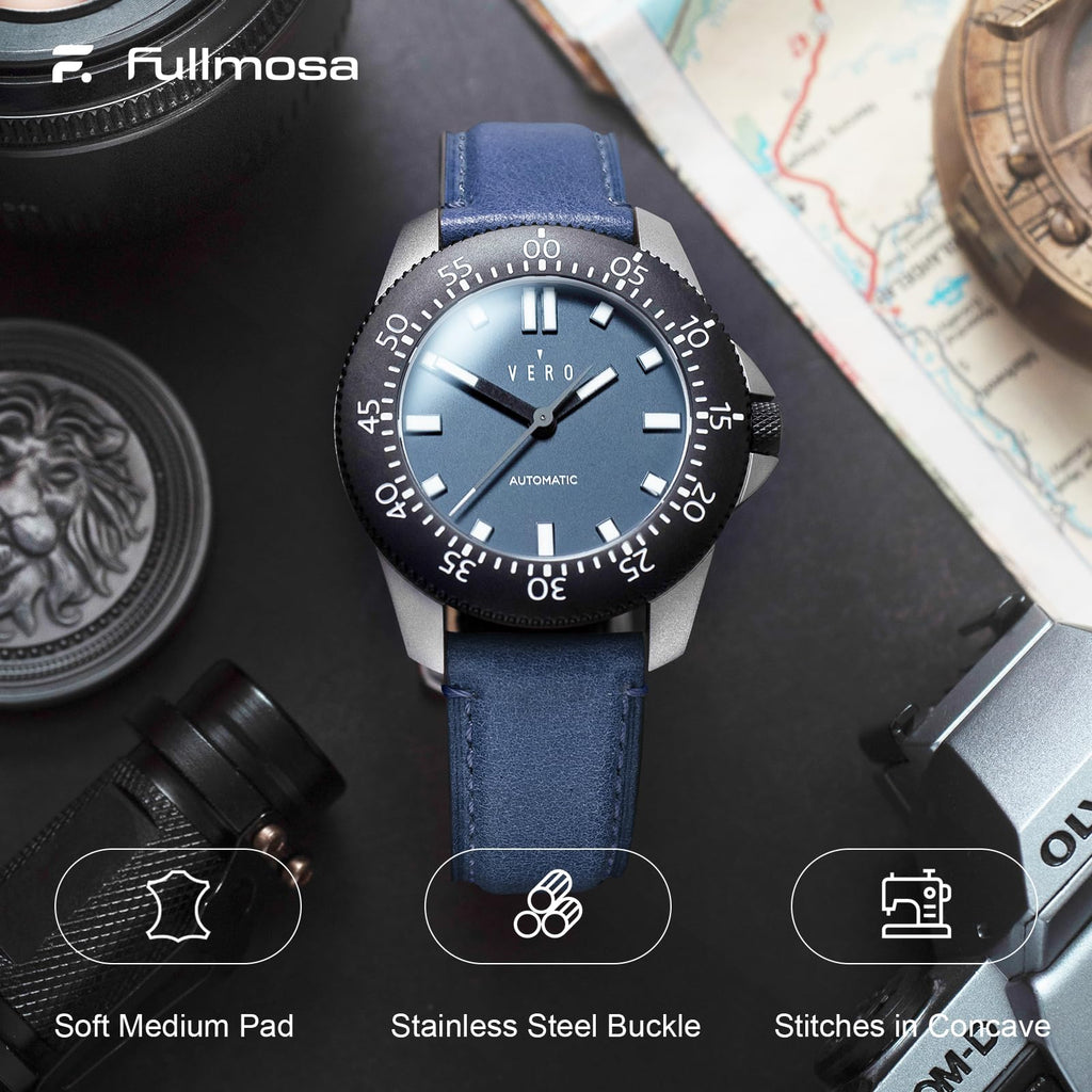 Watch Band | Yola leather Band | Light Blue Fullmosa watch band