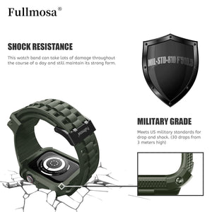 Apple Watch Band | Army Green Silicone | Warrior Fullmosa