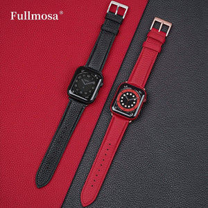 Apple Watch Band | Black | Litchi-Bosin Fullmosa