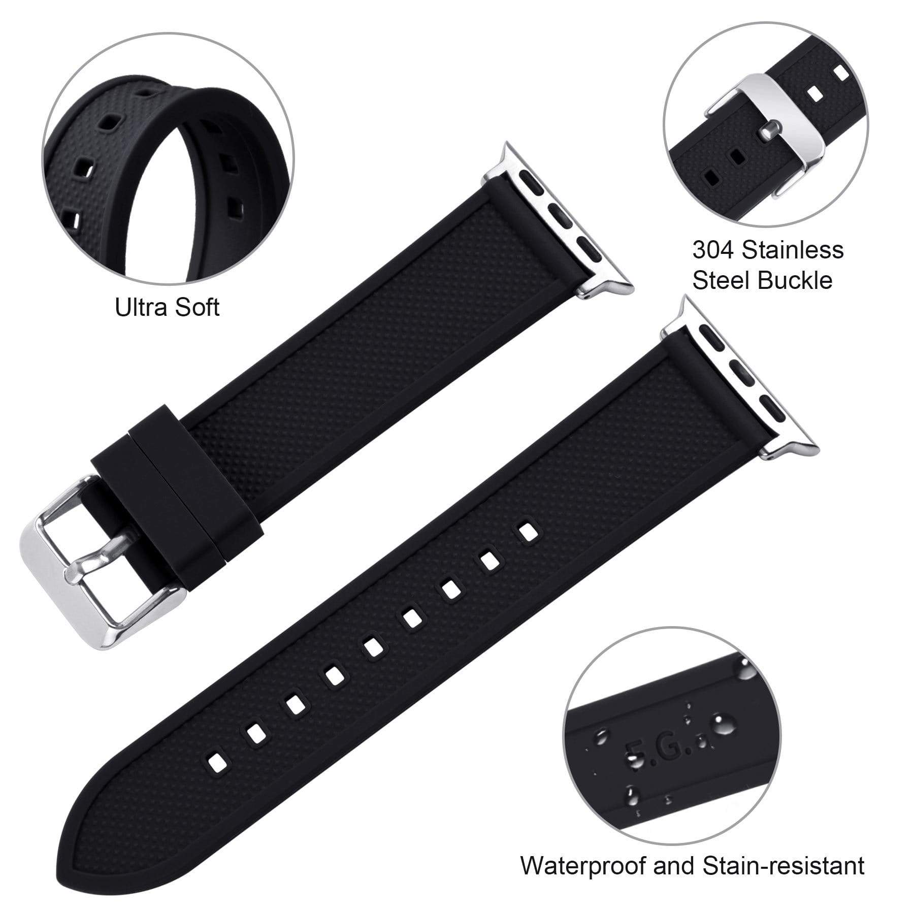 leather apple watch band with clasp