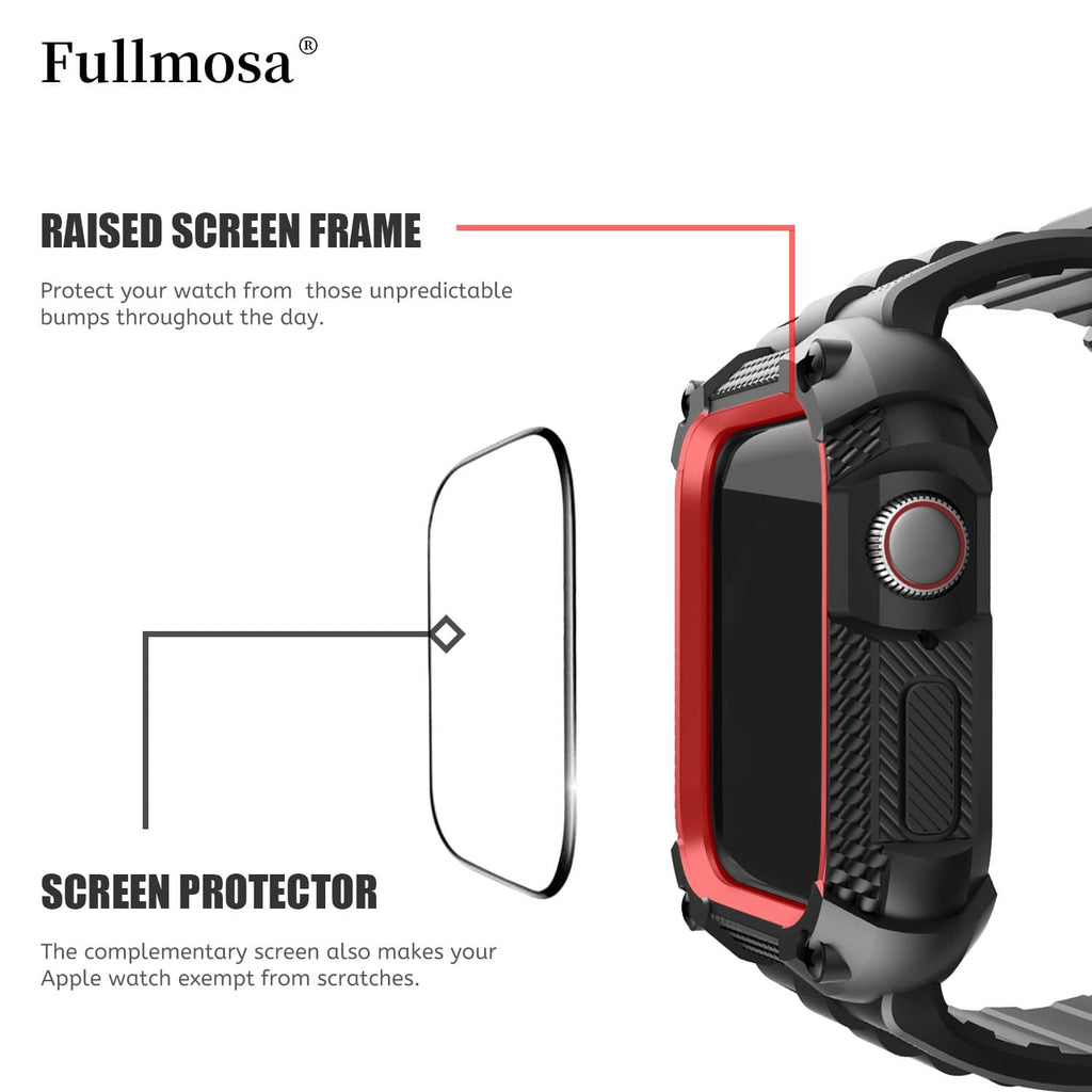 Apple Watch Band | Black Silicone | Warrior Fullmosa