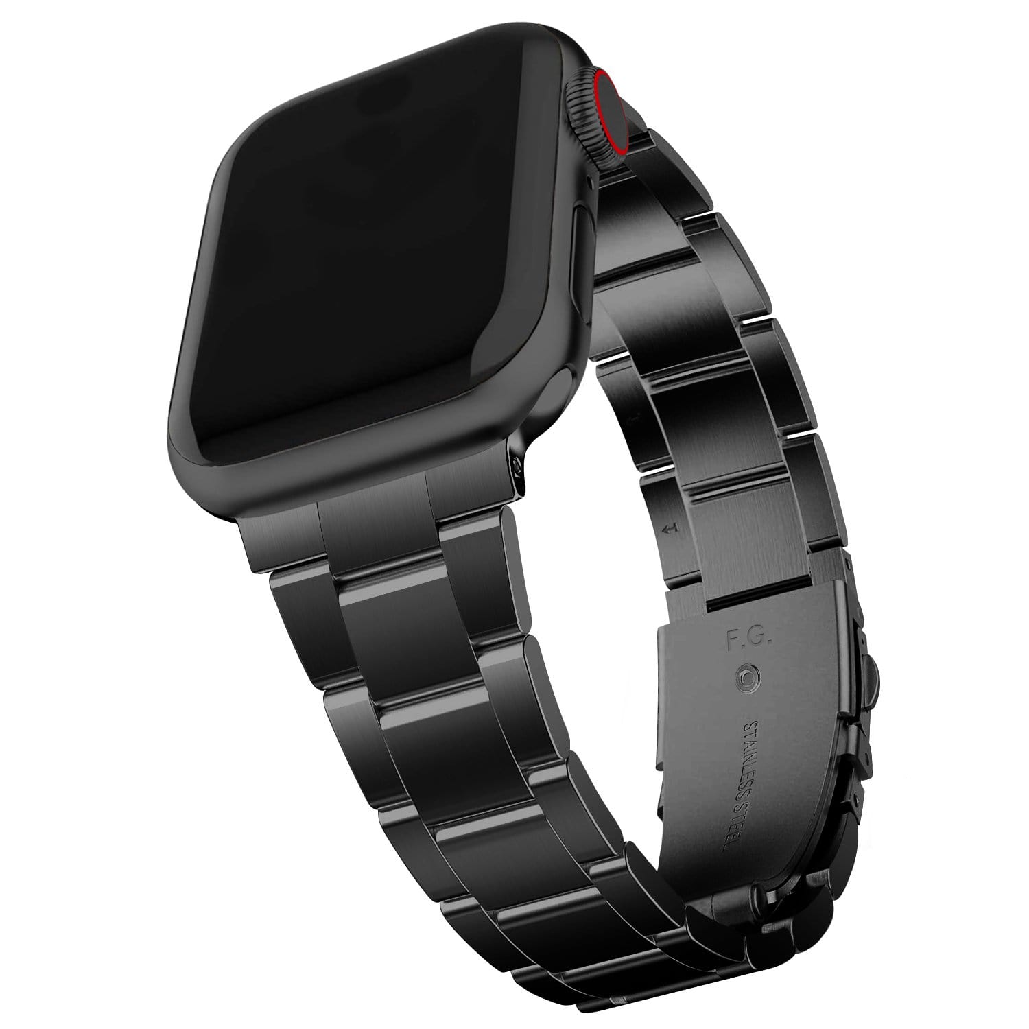 Apple Watch Band Black Upgraded Version Stainless Steel – Fullmosa