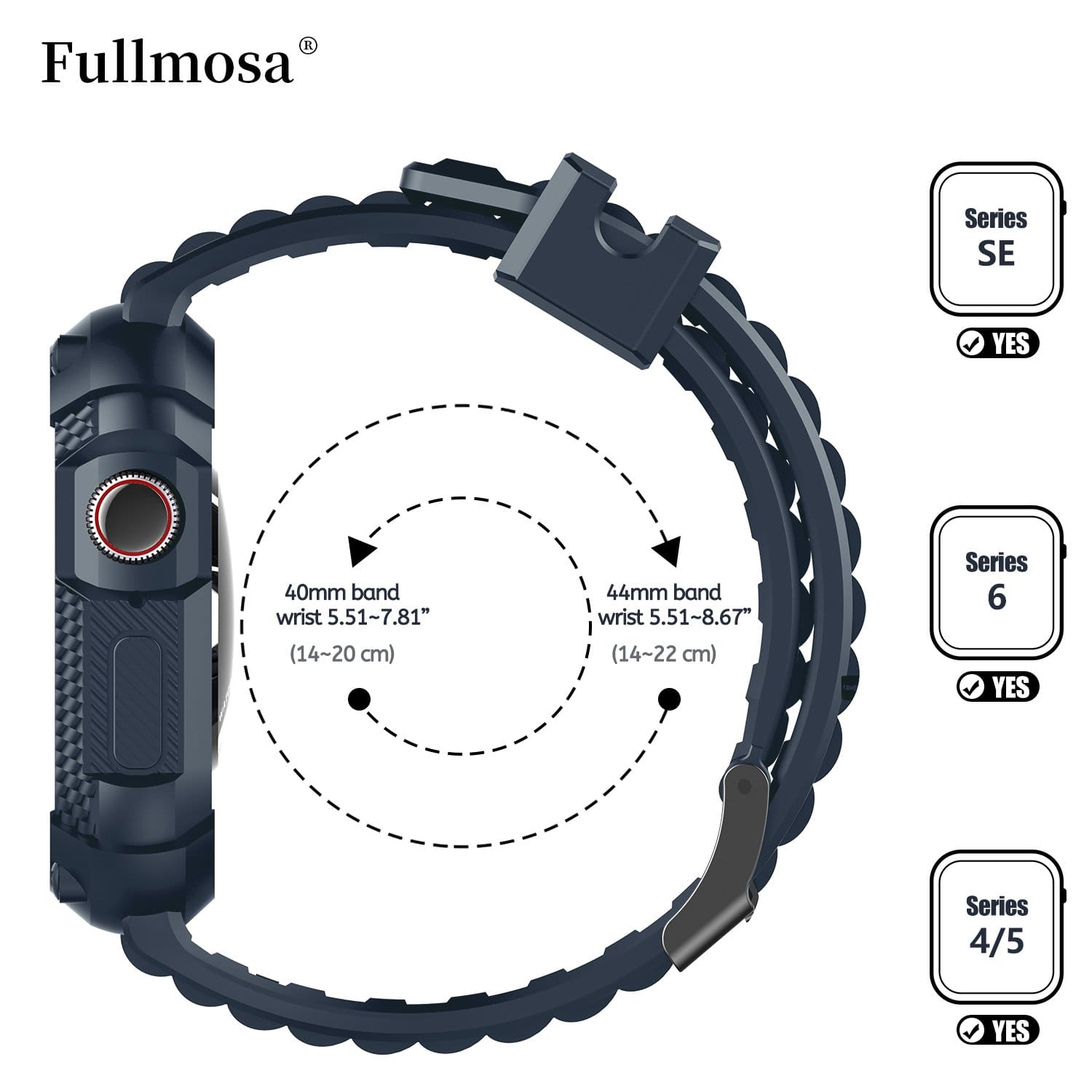 Apple Watch Band |  Blue Silicone | Warrior Fullmosa