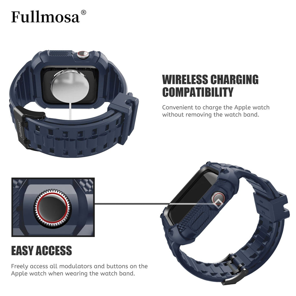 Apple Watch Band |  Blue Silicone | Warrior Fullmosa