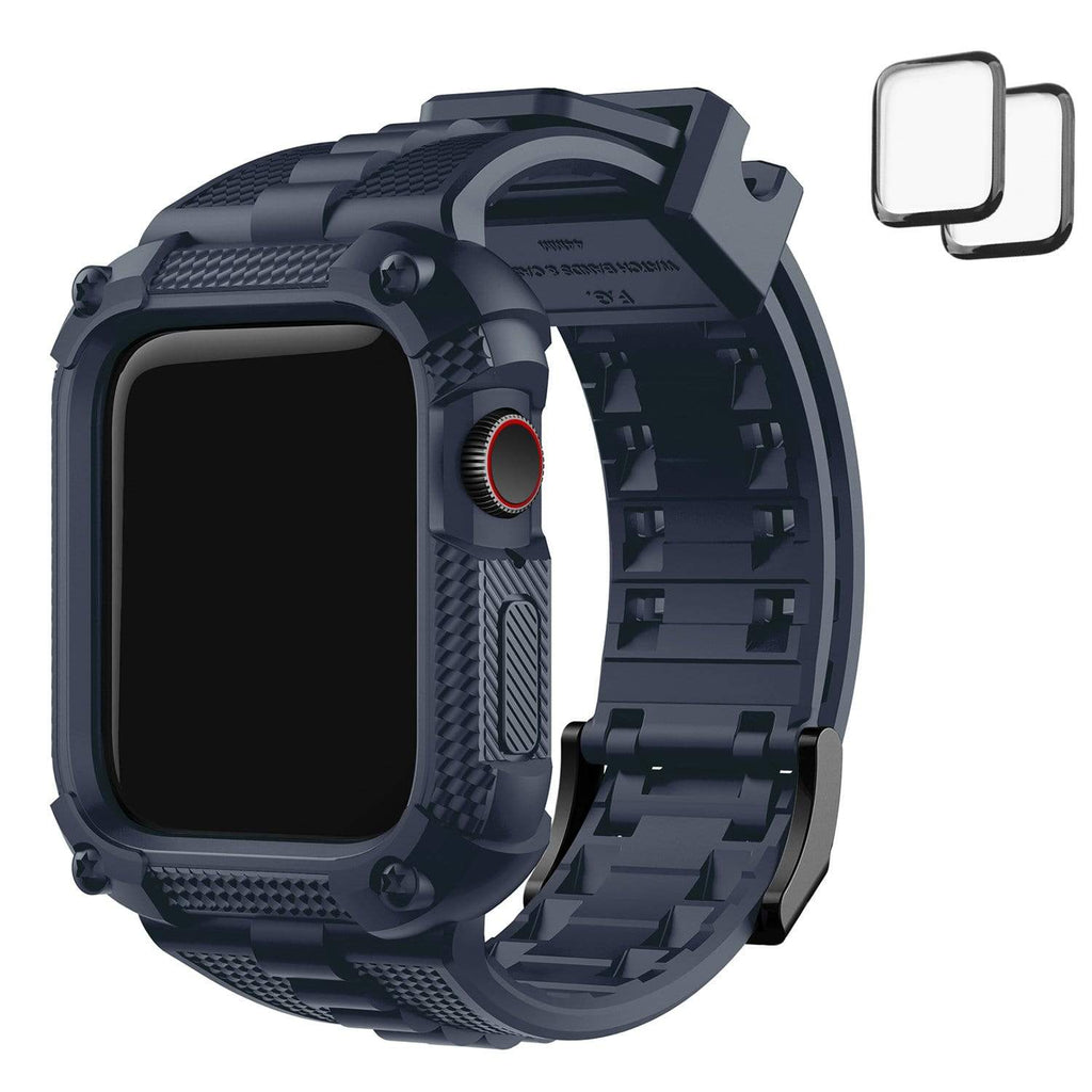 Apple Watch Band |  Blue Silicone | Warrior Fullmosa 40mm