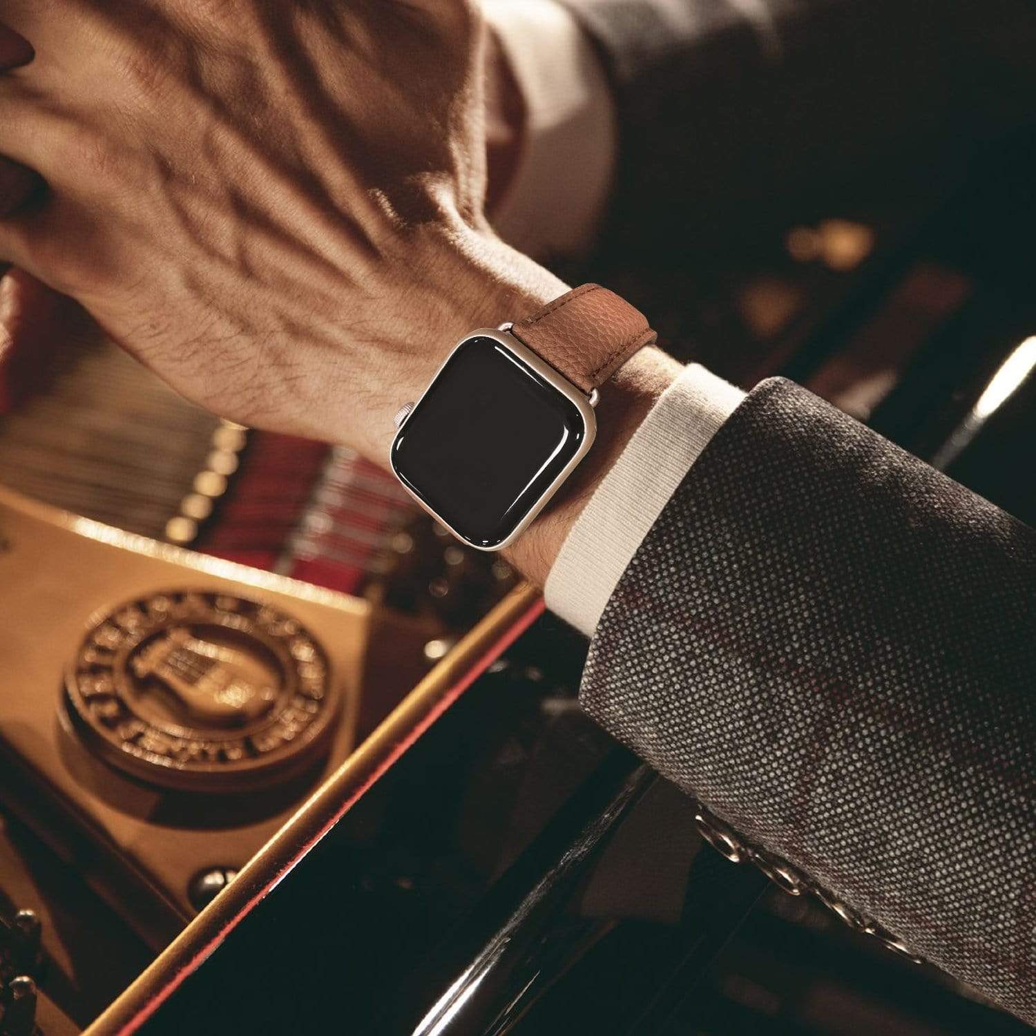 Apple Watch Band | Brown | Litchi-Bosin Fullmosa
