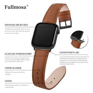 Apple Watch Band | Brown | Litchi-Bosin Fullmosa