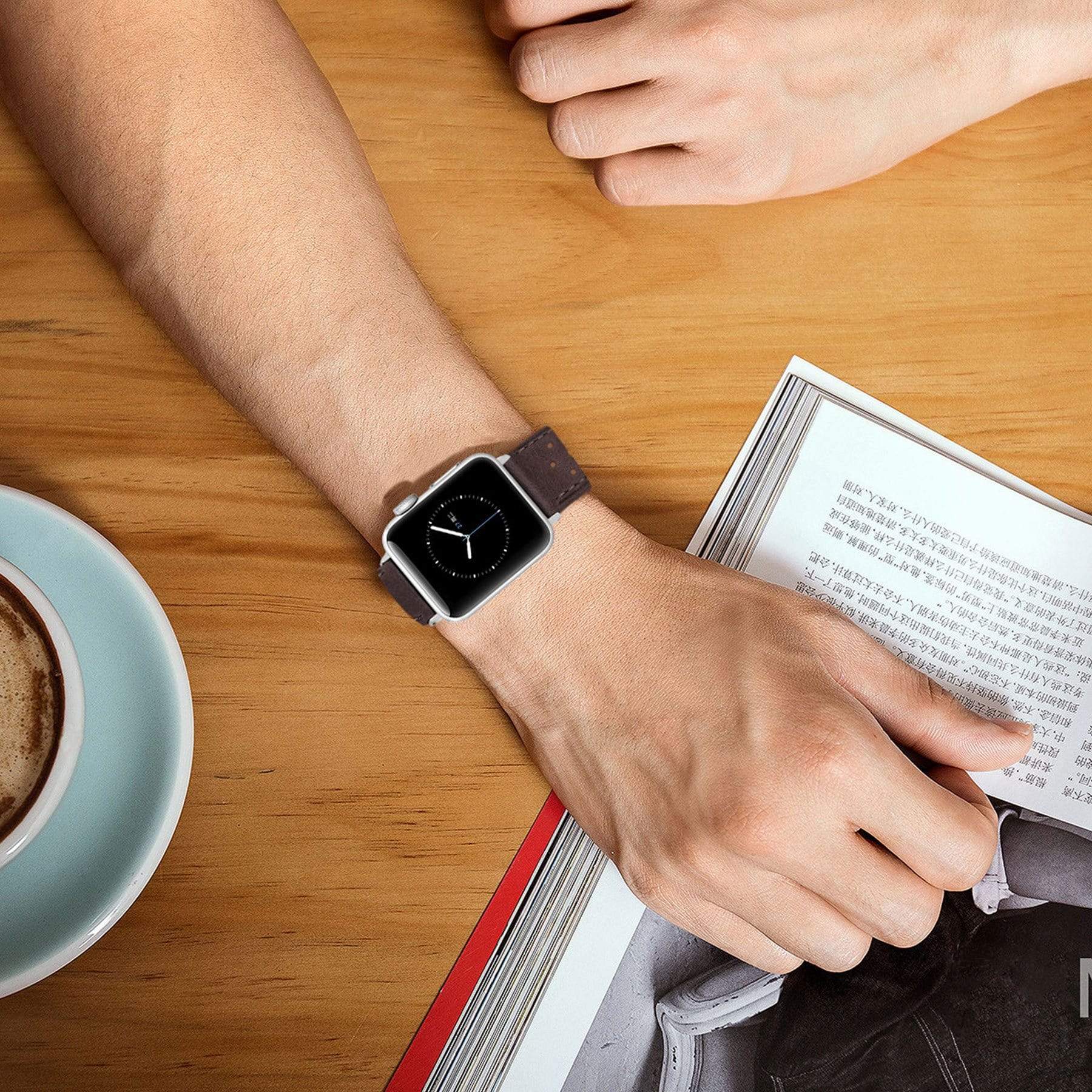 44mm apple watch band leather