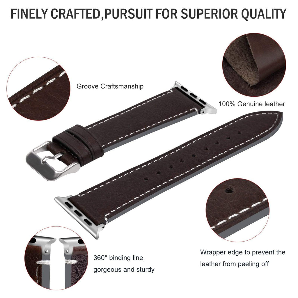 apple watch 44mm leather band