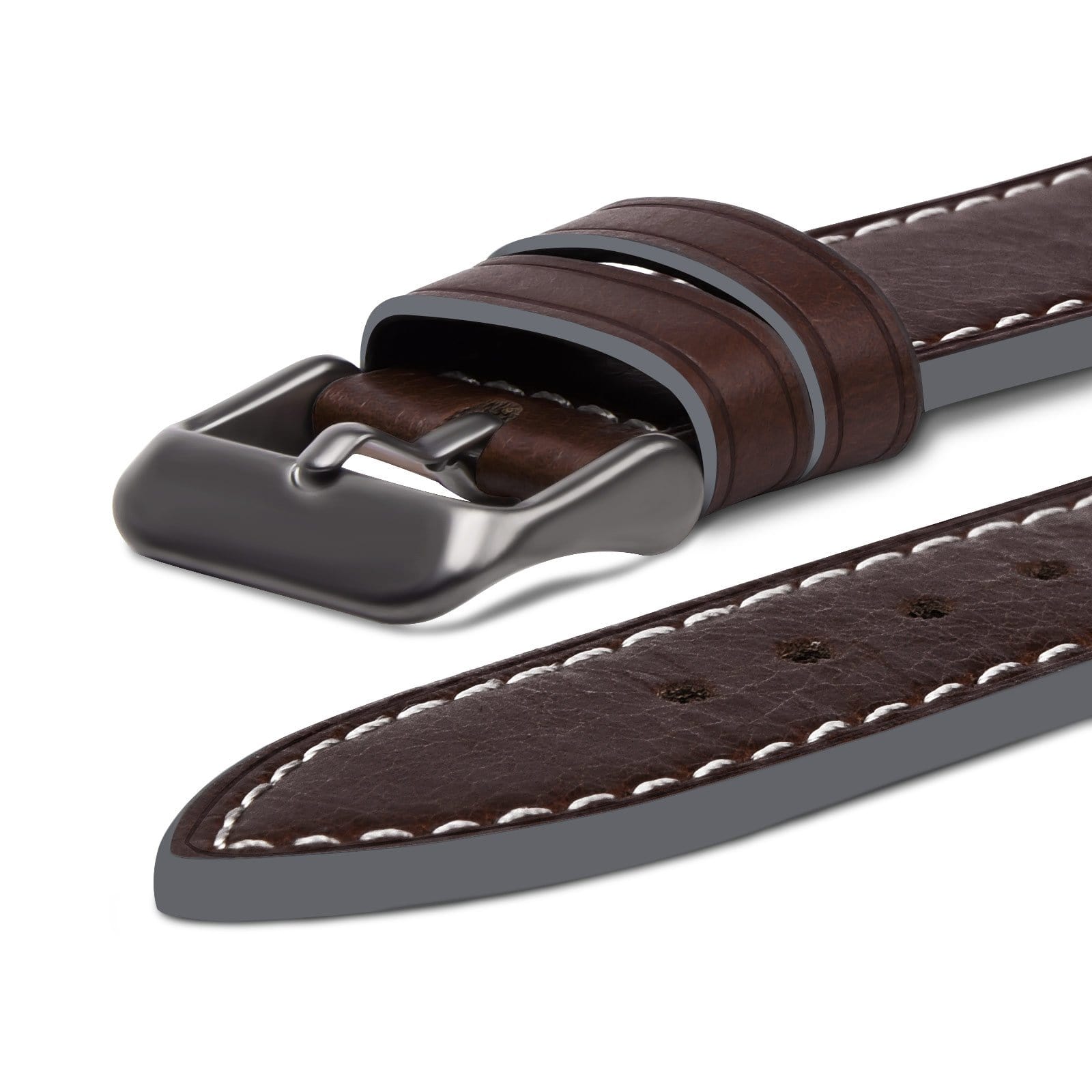 brown leather apple watch band